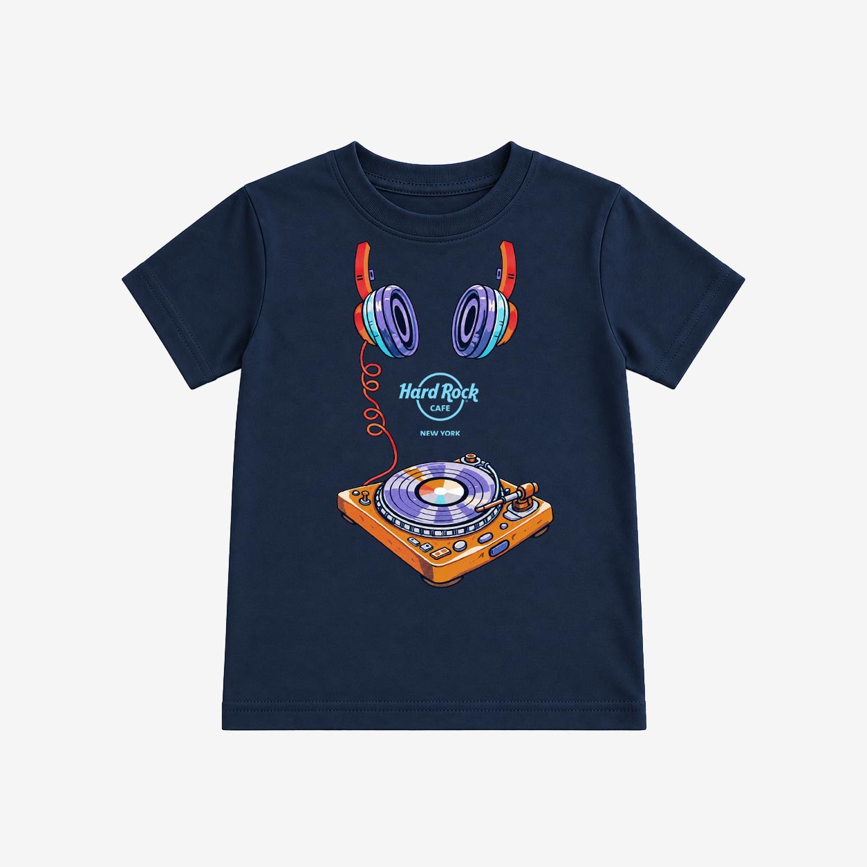 Youth Fit Little DJ Tee in Midnight Navy image number 1